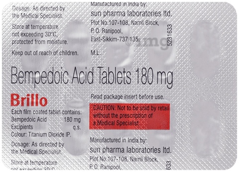 Brillo 180mg Tablet image Brillo 180mg Tablet image