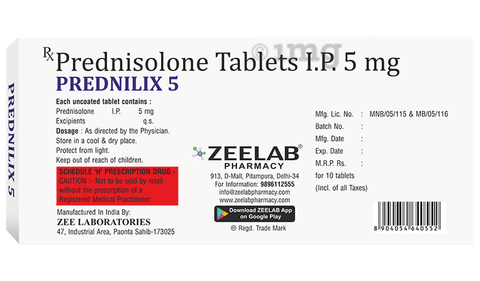 Prednilix 5 Tablet image