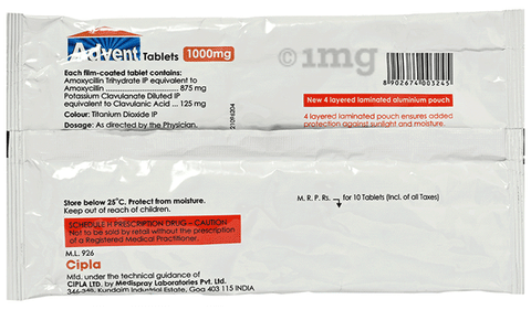 Advent Tablet 1000mg image