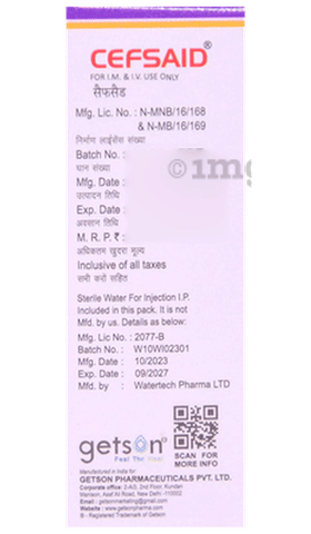 Cefsaid Injection image
