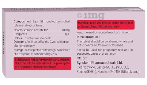 Zoye 10 Tablet CR image