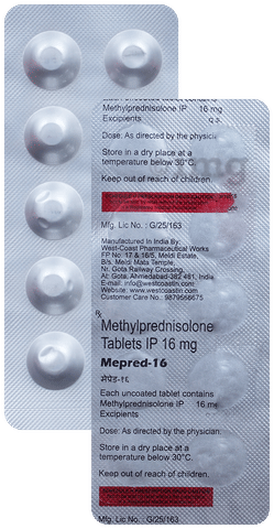 Mepred 16 Tablet image Mepred 16 Tablet image