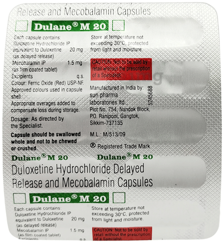 Dulane M 20 Capsule DR image