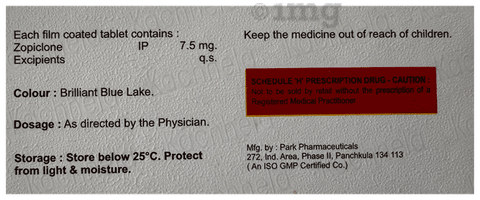Co zopiclone 7.5mg