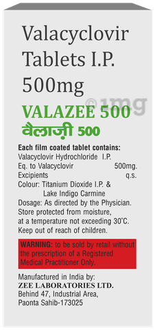 Valazee 500 Tablet image Valazee 500 Tablet image