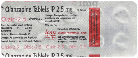 Olzic 2.5mg Tablet image