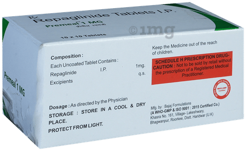 Premeal 1mg Tablet image