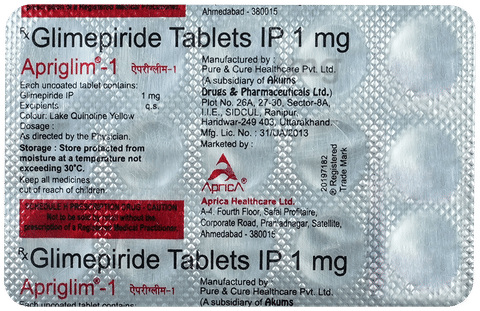 Apriglim 1 Tablet image