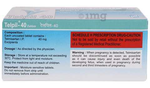 Telpil 40mg Tablet image Telpil 40mg Tablet image