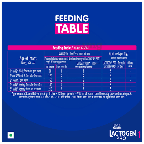 Nestle Lactogen Pro 1, Infant Formula Up To Months With