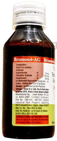 Bromosol-AG Cough Syrup Sugar Free