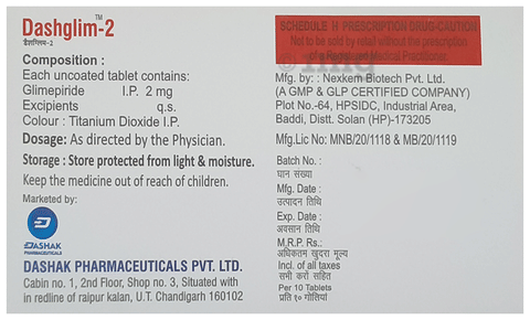 Dashglim 2mg Tablet image