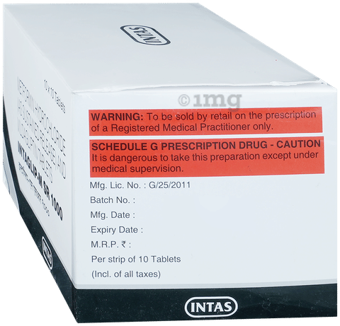 Intaglip-M SR 1000 Tablet image
