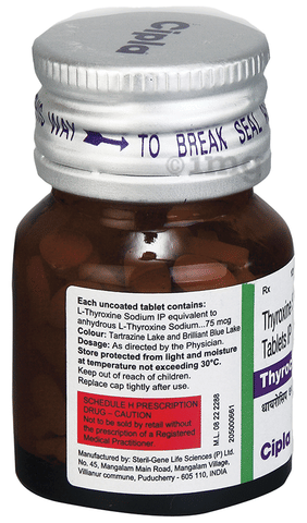 Thyrocip 75mcg Tablet image