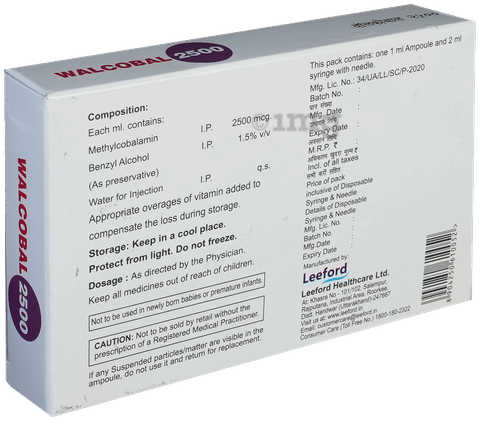 Walcobal 2500mcg Injection
