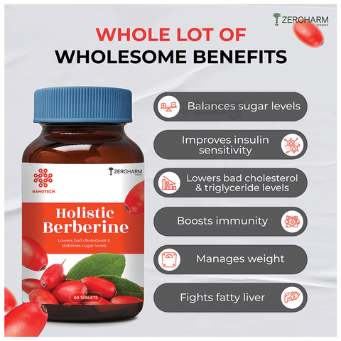 Zeroharm Sciences Holistic Berberine Tablet image