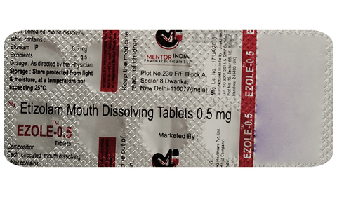 Ezole 0.5 Tablet MD image Ezole 0.5 Tablet MD image