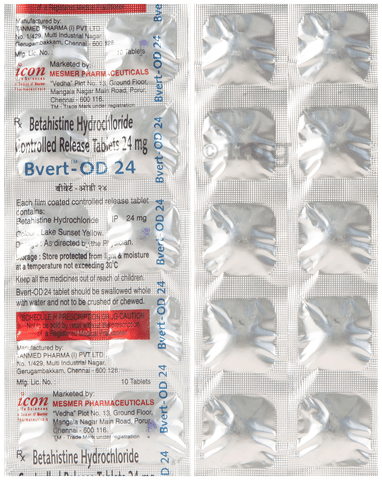 Bvert OD 24mg Tablet CR