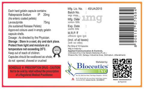 Ulcerab-LS 75mg/20mg Capsule image Ulcerab-LS 75mg/20mg Capsule image