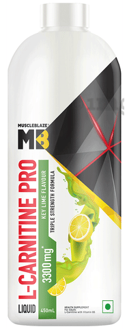 mb l carnitine 3000 mg MuscleBlaze Liquid L-Carnitine Pro | Flavour Lemon Lime: Buy bottle of  450.0 ml Liquid at best price in India