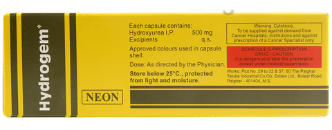 Hydrogem 500mg Capsule image