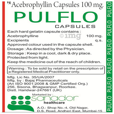 Pulflo 100mg Capsule image