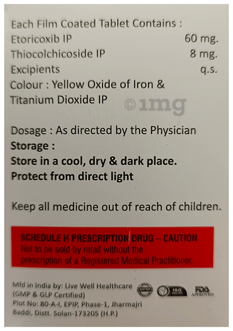 Etonon TH 60mg/8mg Tablet