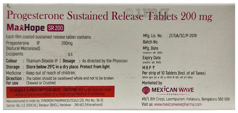 Maxhope SR 200 Tablet