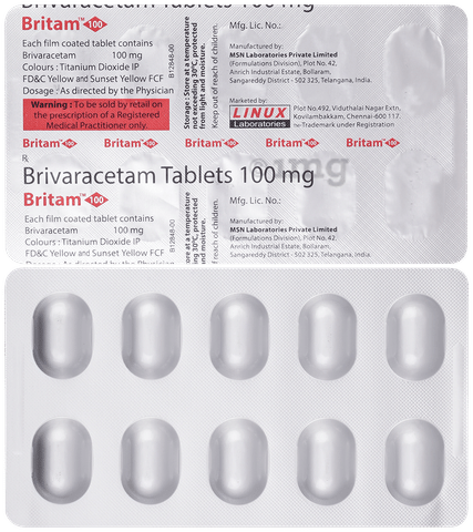 Britam 100mg Tablet image Britam 100mg Tablet image