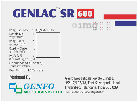 Genlac SR 600 Tablet image Genlac SR 600 Tablet image