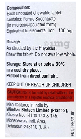 Lenziron Chewable Tablet image Lenziron Chewable Tablet image