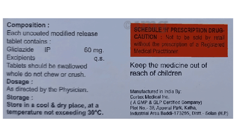 Vrizide MR 60 Tablet image Vrizide MR 60 Tablet image