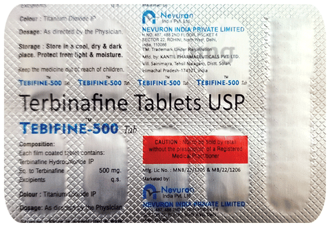 Tebifine 500 Tablet image