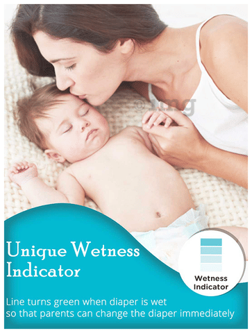 Mee Mee Premium Breathable Baby Diapers with Wetness Indicator (12