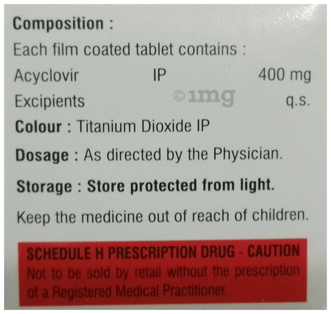 Zorivax 400 Tablet image