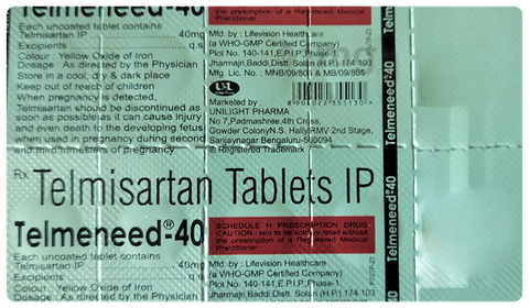 Telmeneed 40 Tablet image