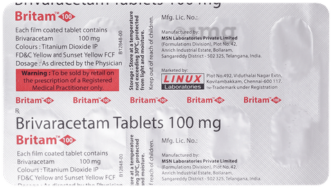 Britam 100mg Tablet image Britam 100mg Tablet image