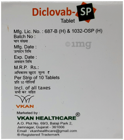 Diclovab-SP Tablet image