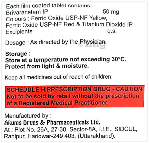 Brivlock 50 Tablet image