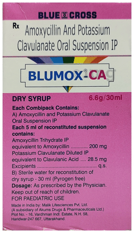 Blumox-CA Dry Syrup image Blumox-CA Dry Syrup image