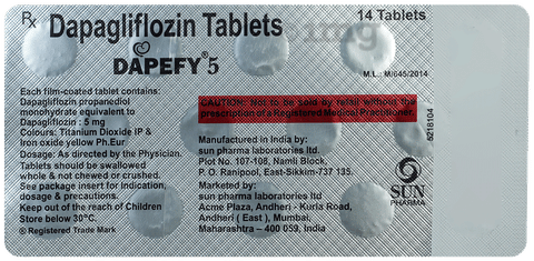 Dapefy 5mg Tablet image