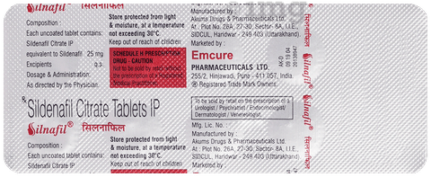 Silnafil 25mg Tablet image