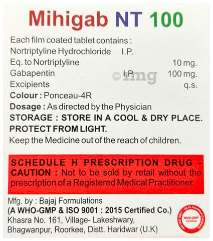 Mihigab NT 100 Tablet