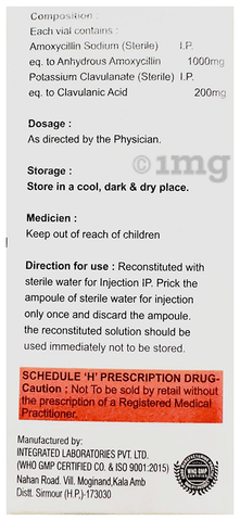 Omaclav 1.2gm Injection