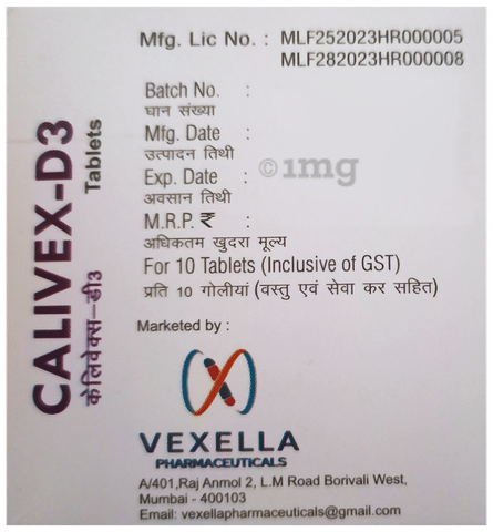 Calivex-D3 Tablet