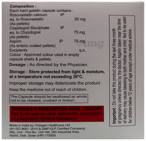 Xarostat Gold 20 Capsule