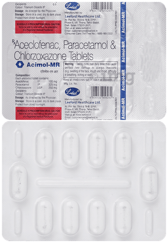 acimol MR 100mg/325mg/250mg Tablet image acimol MR 100mg/325mg/250mg Tablet image