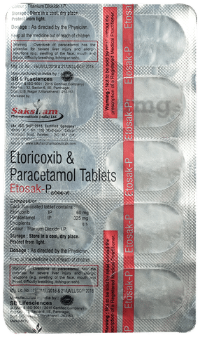 Etosak P 60mg/325mg Tablet