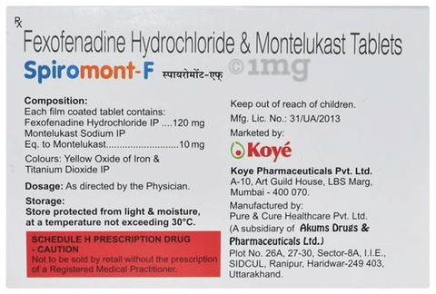 Spiromont-F Tablet image