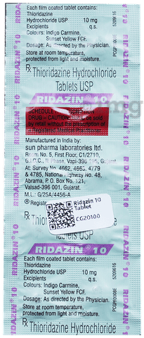 Ridazin 10 Tablet image Ridazin 10 Tablet image